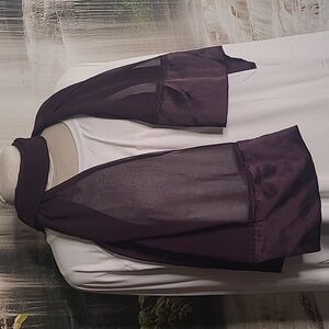 New with tags! Beautiful sheer deep purple eggplant womens scarf